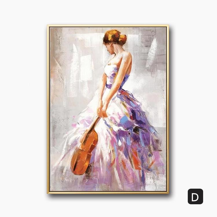 Modern Canvas Painting Ballet Girl Poster Dancing Girl Posters and Prints for Living Room Bedroom Home Decor Wall Art Cuadros
