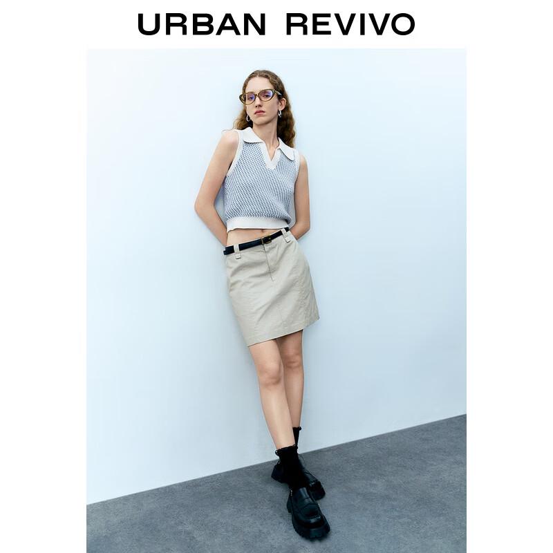 

Женский жилет поло UR с жаккардовым узором в стиле колор-блок XL