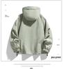 2024 Unisex Spring/Autumn Hooded Jacket - Loose Fit, Mountain-Inspired Windbreaker, Couple Style