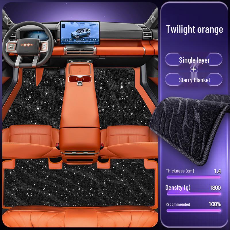 Eco-friendly Waterproof & Dustproof Floor Mats for Equation Leopard Titanium 7 - Double-layer Car Interior Accessories