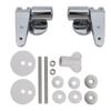 Toilet Seat Cover Hinge Chrome Toilet Base Soft Close Hinges Spare Replacement Fittings Hinge Toilet Seat Lid Mounting Connector