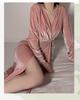 Guiruo Velvet Lace-Up Robe & Sexy Pleated Cuffs Suit for Autumn/Winter