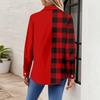 Women's Shirt Blouse Christmas Print Button Long Sleeve Casual Basic Shirt Collar Regular Top