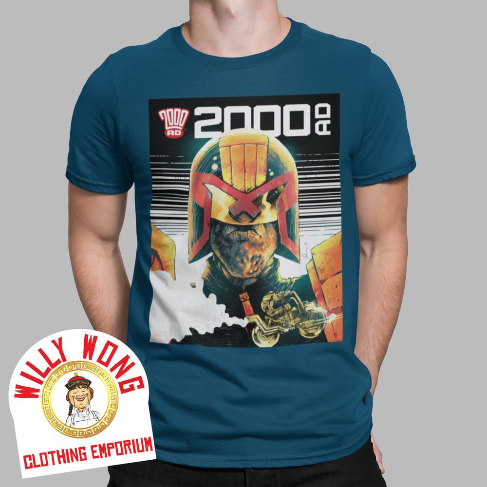 

JUDGE DREDD T-SHIRT CARTOON COMIC MOVIE RETRO CLASSIC VINTAGE 2000 AD GAMER UK Unisex T-Shirt XXL
