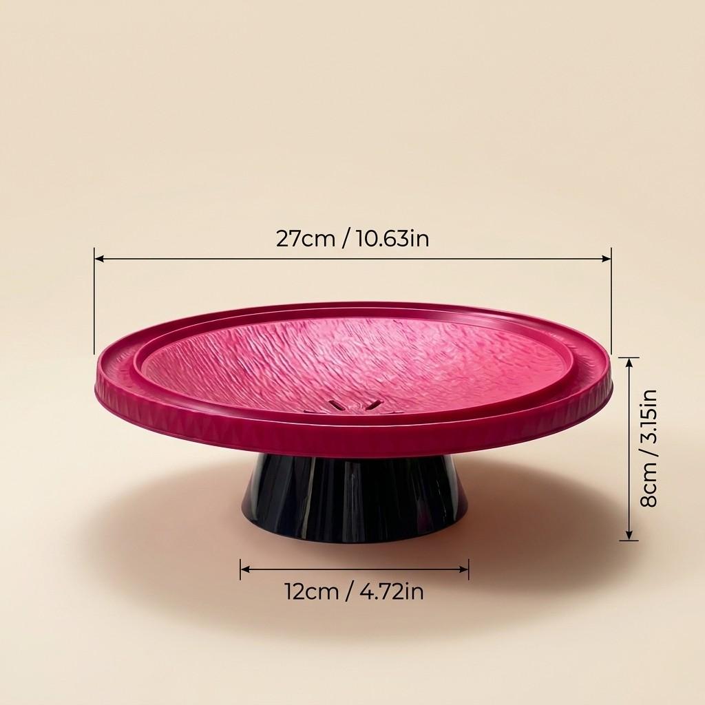 Plastic Cake Stand Detachable Pedestal Fruit Bowl Drain Hole Food Serving Dish Stackable Snack Dessert Plate Kitchen Tableware
