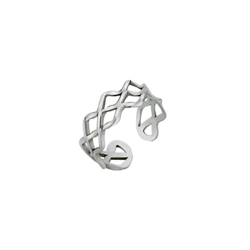 SCALETTO WS016 Wavy Line Open Ring