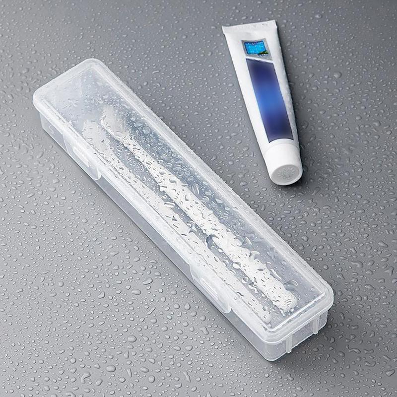 Portable Toothbrush Box Plastic Travel Toothbrush Case Transparent Toothbrush Holder Organizer Travel Practical Accessories