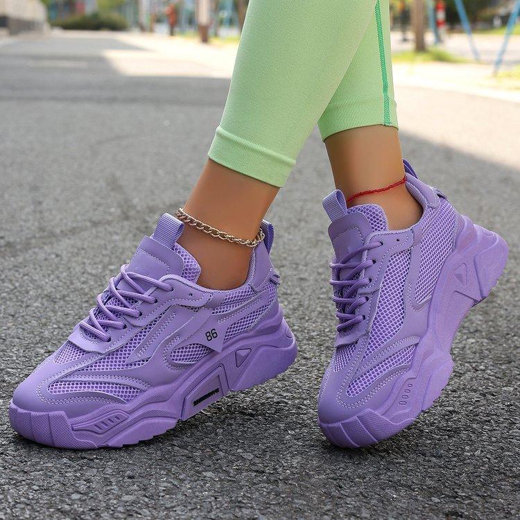 Sneakers Women Breathable Fashion Running Shoes Comfortable Casual Shoes Tenis Women Platform Sports Shoes I19