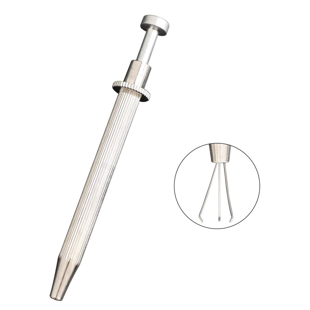 Diamond Holder Jewelry Claw Prong Gemstone Pick Up Tool 3/4 Prongs Stainless Steel Tweezer Catcher Jewelry Making Tools