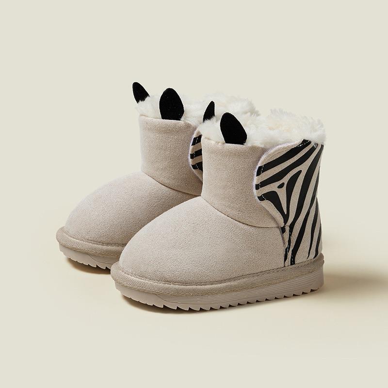Stivali da neve per bambini alla moda coreana, invernali, nuovi, caldi, in velluto, per bambini, stivali di cotone antiscivolo