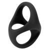 Reusable Silicone 4 Holes Penis Cock Ring Enlargement Delayed Ejaculation Penis Ring Adult Sex Toys For Men Scrotum Bondage Dick