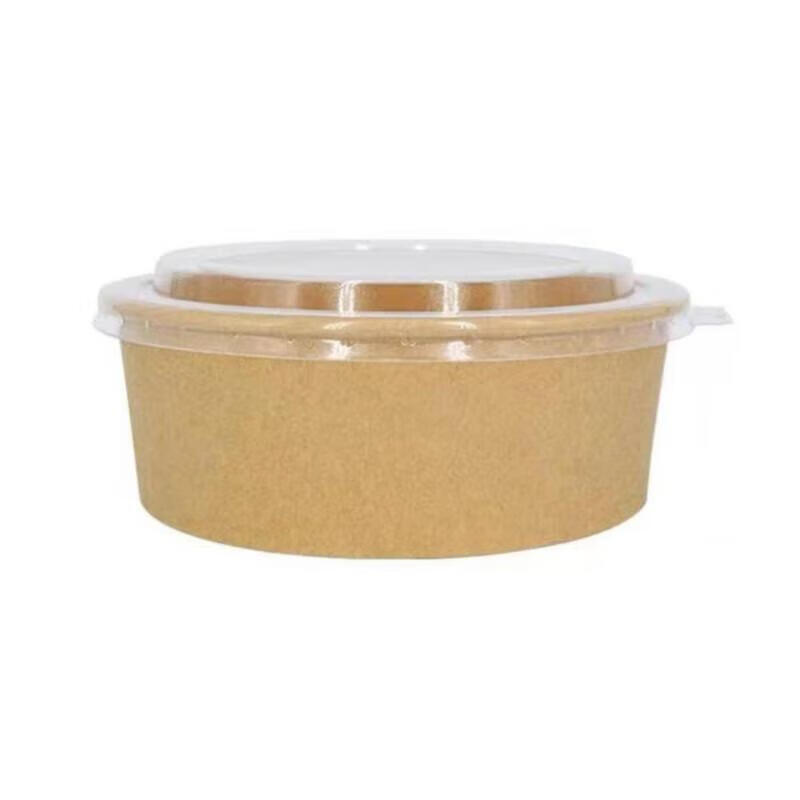 JingJingRS Kraft Paper Bowls with Lids