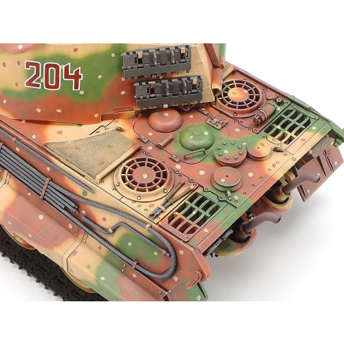 Tamiya 1/35 Military Miniature Series No. 252 German Army Heavy Tank King Tiger with Henschel Turret, Ardennes Front, Plastic Model Kit 35252