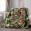 1Pc Christmas Santa Bunnies Blanket Soft And Comfortable Casual Warm Camping Travel Christmas Halloween Gift M91725
