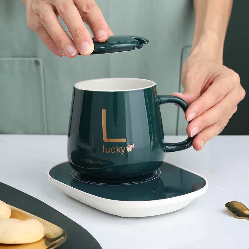 SHUNJU 55°C Thermostatic Ceramic Mug Gift Set