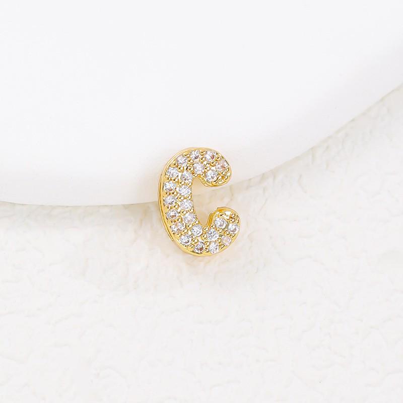 Hot-Selling 26-Letter Zirconia Pendant Necklace with Diamond Cute Design