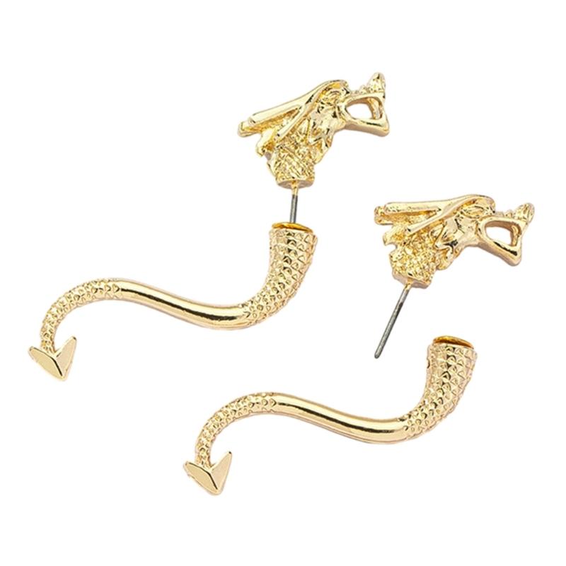 

Dragon Studs Earrings Ear Studs Irregular Ear Pins Fashionable Ear Jewelry Dragon Ear Pendant Gift for Fashion Lover 1