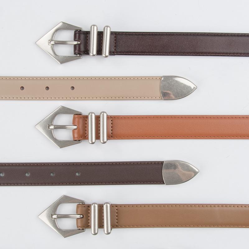 Genuine Leather Belt Cowhide with Jeans Casual Pants Belt Women Fashion Versatile Belt