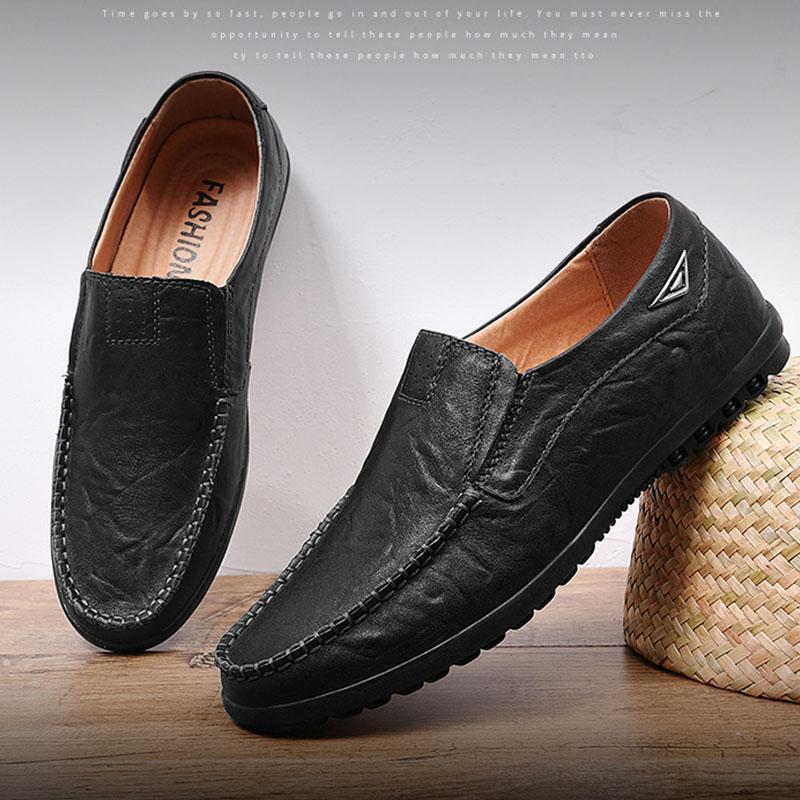 Мужская повседневная обувь без шнуровки на плоской подошве — фото 8