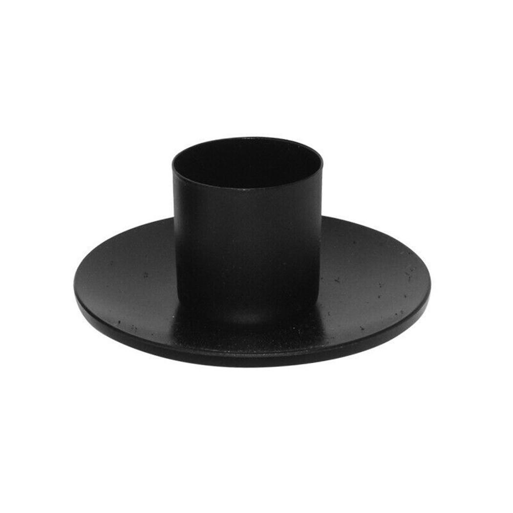 

Железная пластинаПодсвечник Металлический подсвечник Настольный декоративный Свадебная вечеринка Фестиваль Канделябр Украшение Домашний подсвечник Small чёрный