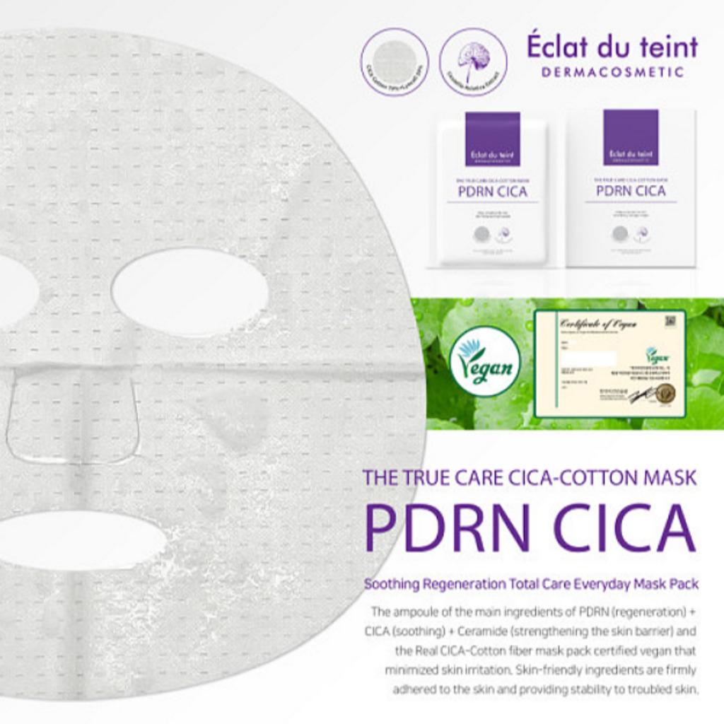 Eclat Du Teint THE TRUE CARE CICA - COTTON MASK 30g 5ea