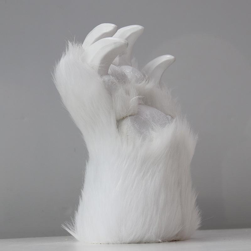 New Plush Bear Paw Gloves Halloween Cute Animal Claws Cosplay Funny Costume Props
