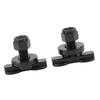 2PCS Stud Fitting Black L Track Stud Fitting Carbon Steel Galvanized Threaded Studs Tie Down Fittings Motorcycle
