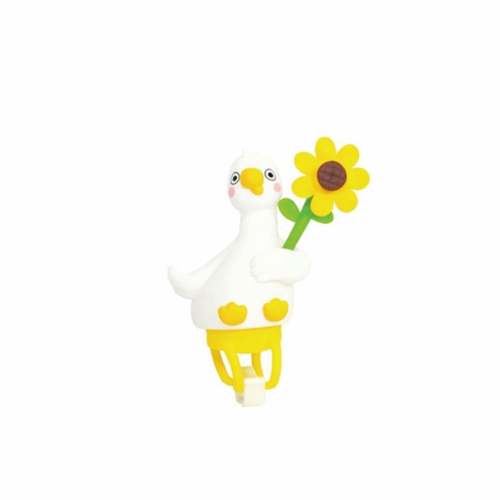 1/4Pcs Rotating Pinwheel Duck Bicycle Decoration Duck Scooter Ornament Bicycle Accessories A