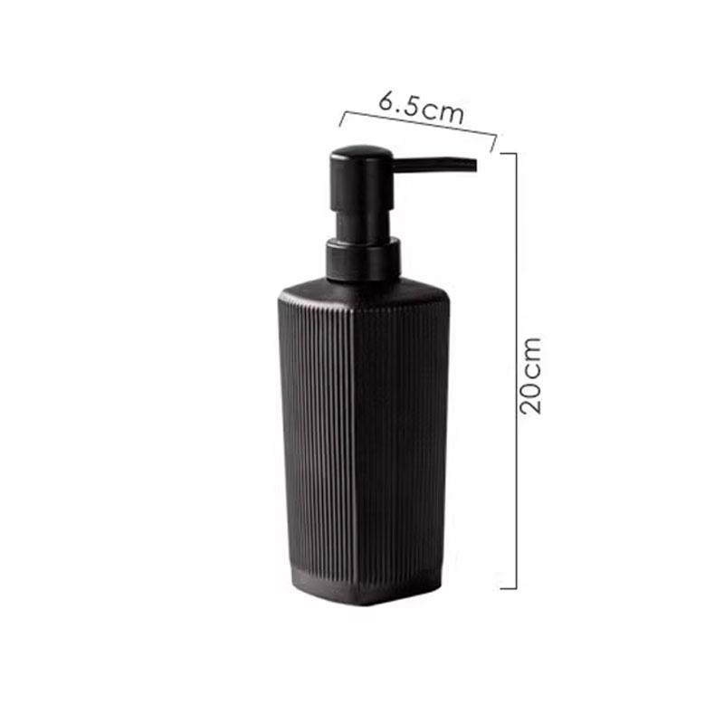 340ml soap dispenser Black ceramic hand sanitizer bottle bathroom shower gel press bottle lotion sub bottle bathroom accessories