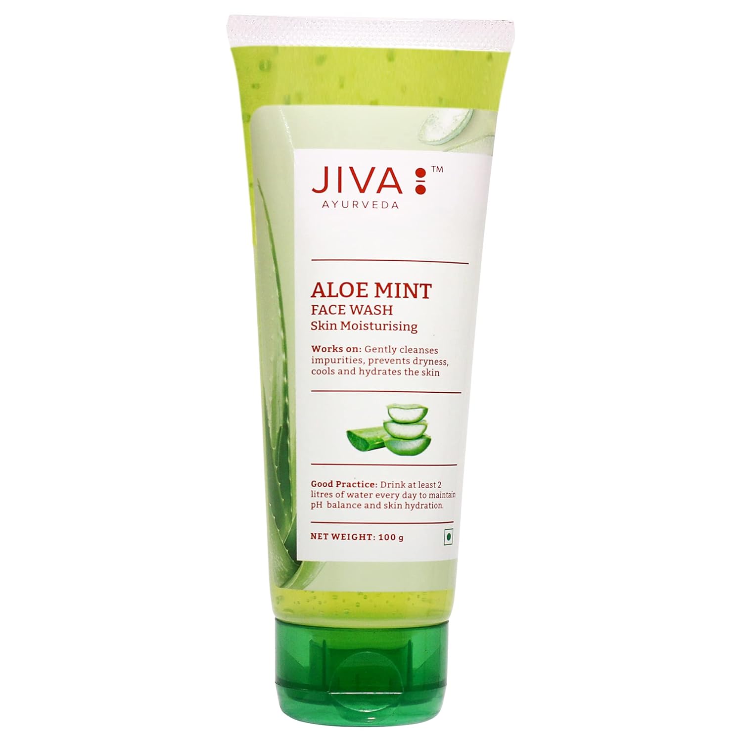 

Jiva Aloe Mint Facewash 100gm Pack of 1 | Deep Cleansing, Hydrating, Oil Control, Smooth Skin Care