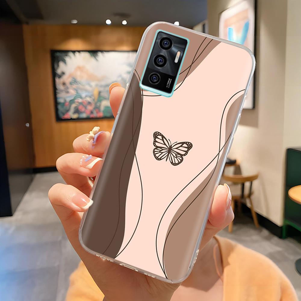 Transparente Handyhülle für Vivo V23e V23 5G V23 Pro Niedlich Weich Glatt Silikon Vollständige Abdeckung Anti-Schock Rückseite für Vivo V2130 V2132