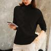 Fashion 2025 Fall/winter British Temperament Korean Style Pullover Half High Neck Loose Sweater Women's Knit Sweater