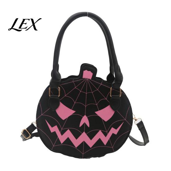 Novelty Holiday Purse Halloween Pumpkin Purse, Women Crossbody Bag, Spooky Jack-o'-Lantern Shoulder Bag Handbag for Trick or Treat, Fall Parties