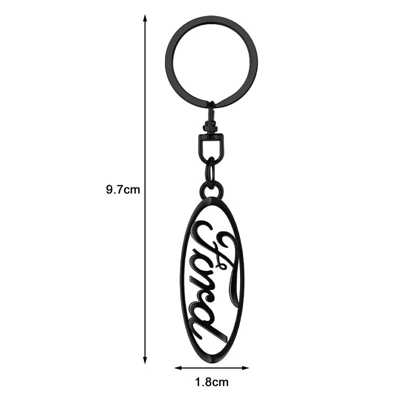 Car Accessories 3D Metal Car KeyChain Key Ring Chain Auto Styling For Ford Focus 2 MK2 MK3 Fiesta Mondeo Ranger Kuga