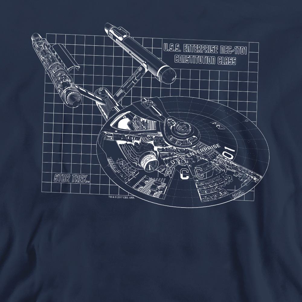 Star Trek Unisex Adult Enterprise Print Sweatshirt