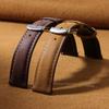 Correa de Reloj de Cuero Genuino de Vaca 18 mm 20 mm 22 mm 24 mm Correa Retro Hecha a Mano con Hebillas Metálicas para Hombres Mujeres Correa de Liberación Rápida