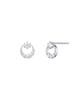 Stonehenge Moon Silver Earrings Sa26A52T