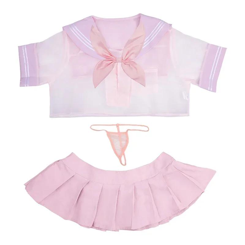 Women's Sexy Outfit White Nurse Uniform Maid Dress Roleplay Costumes Girls Sexy Lingerie Lace Nursing Dress with Thong Skirt