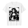 Summer Funny Tired Messy Hair Monday Lisa Print Kids T-Shirts Fashion Street Short-Sleeve Outdoor Casual Tops for Boy and Girl's Tees Top