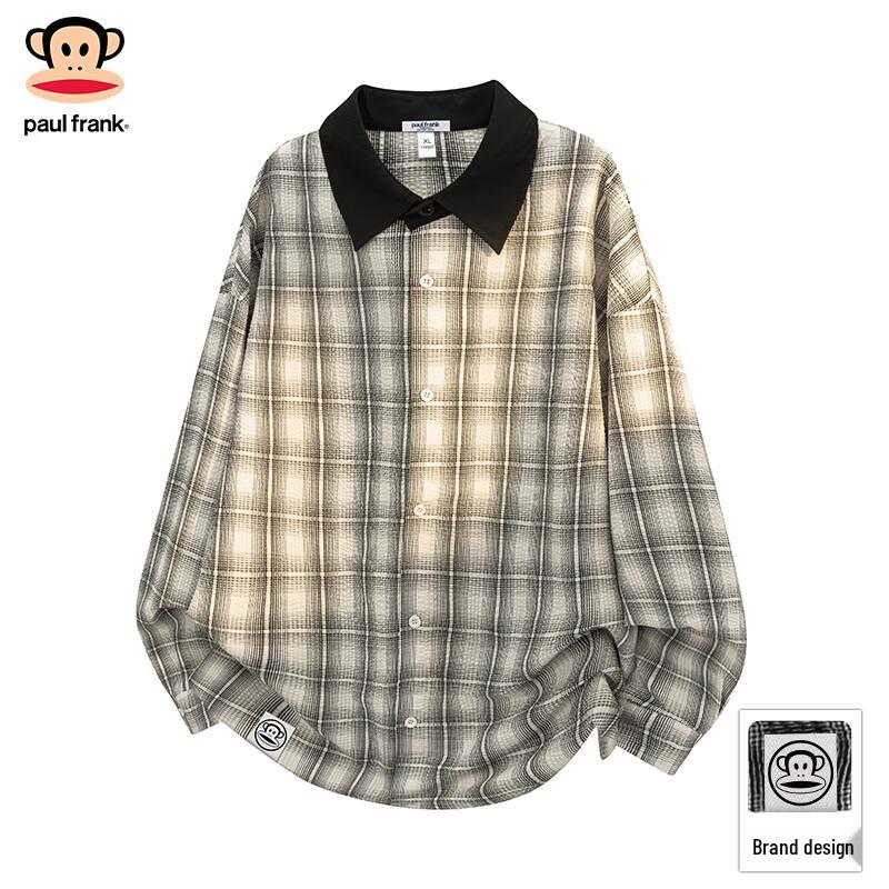 Paul Frank Men s Plaid Long Sleeve Shirt M