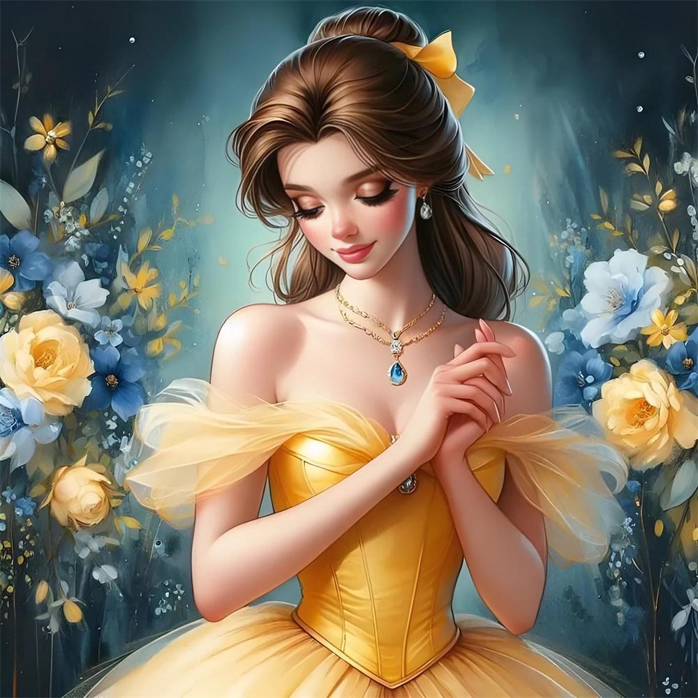 Disney 5D Diamond Painting Disney Princess Image Art Style Cross Stitch Mosaic Kit Home Decor Wall Sticker DIY Handmade Gift