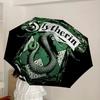 1pc Slytherin Crest Automatic Umbrella | Portable Foldable 8-Rib Manual Open, Cute Halloween & Christmas Gift for Outdoor, Casual Accessory, Durable C