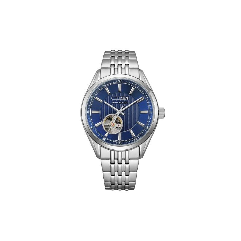 

CITIZEN 100 meters waterproof Automatic Steel Strap men and women same style blue dial NH9110-90L синій