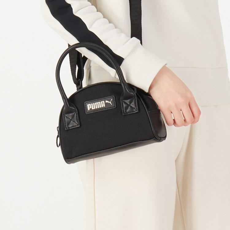 Neue PUMA Handtasche aus Kunstleder Handtasche Schultertasche Umhängetasche Normal Damen Schwarz 078742-01