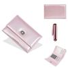 Pu Material Women Wallet Card Holder With Three Fold Design And Solid Color For Daily Use