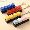 4 Keys Button Keycap Stress Relief Adult Fidget Toy Keychain 4 Keys Keyboard Fidget Gadgets Toys DIY Keyboard Keychain Toys