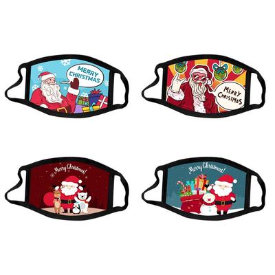 European and American Christmas Masks Washable Cartoon Cotton Masks Santa Claus Masks Fashion Adult Face Masks