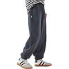 Duomiaowu Girls' Pants, Autumn Children's Sports Casual Trousers, Elastic Ankle Fashion Sweatpants, Kids' Clothing W9811 Dark Gray 170