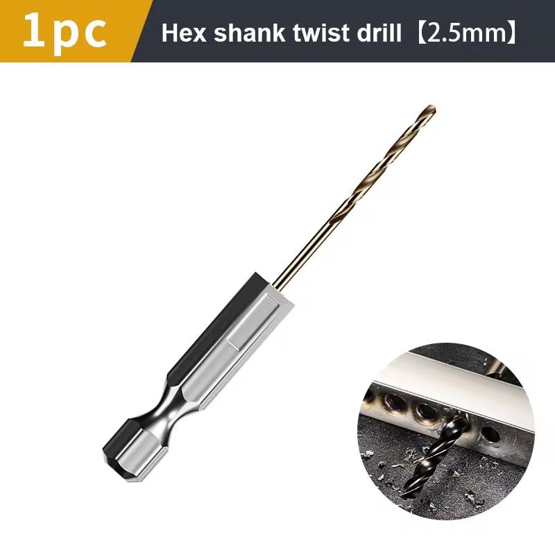 1,5-7,5 mm Sexkantsfäste Spiralborr Trä Metall Hålborr Kärnborrverktyg Koboltkarbidspets Plattborr HSS