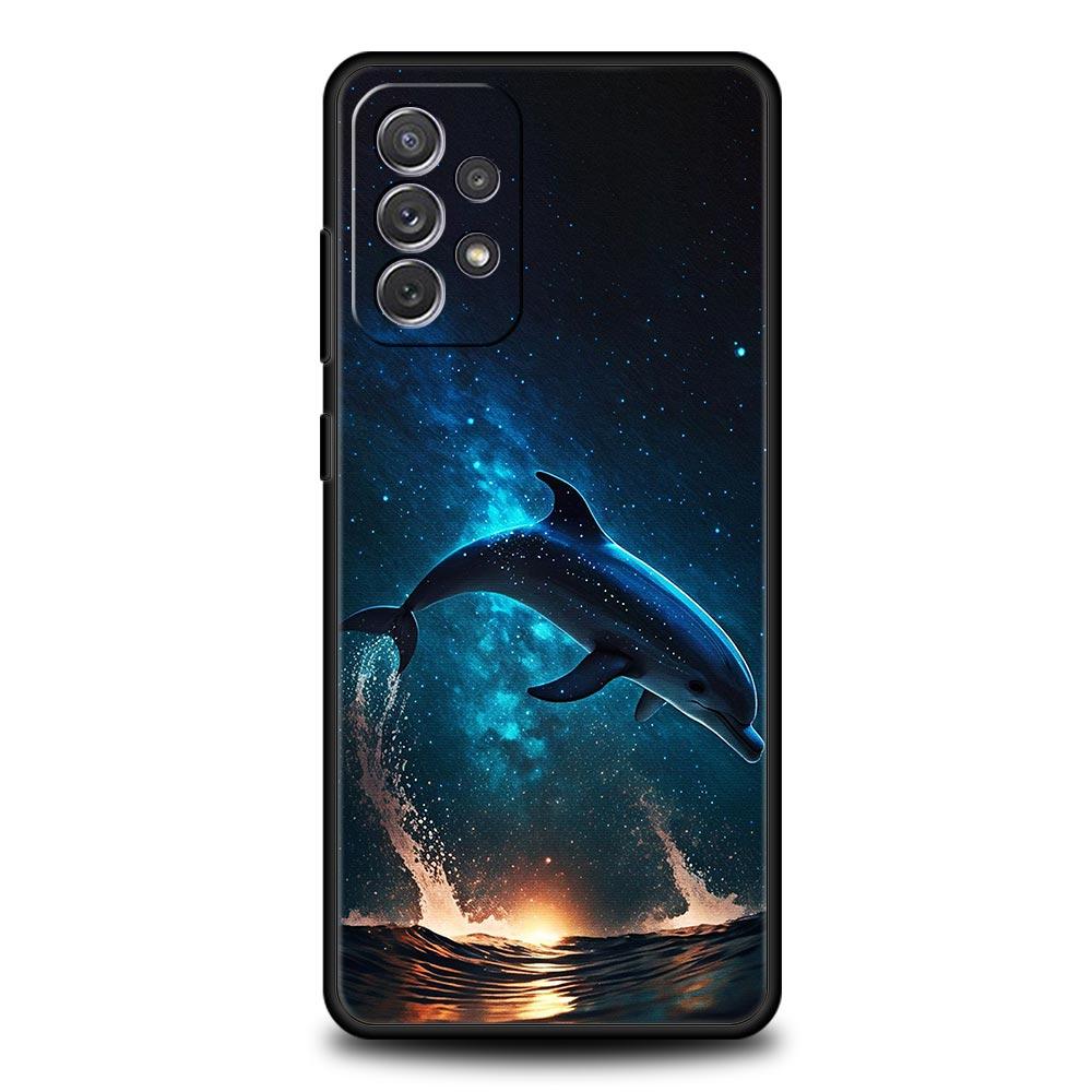 Ocean Animal Dolphin Phone Case For Samsung Galaxy A51 A71 A21S A12 A11 A31 A41 A03s A52 A32 A22 A13 A23 A33 A53 A73 5G Cover